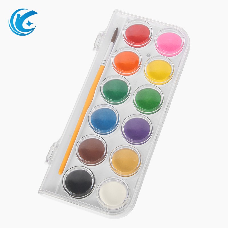 رنگ آبرنگ جامد Shimmer 12 Colors